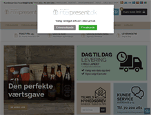 Tablet Screenshot of interpresent.dk